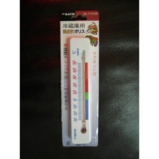 日本SATO公司 冰箱溫度計(附磁鐵片).不可倒立.不可重摔.