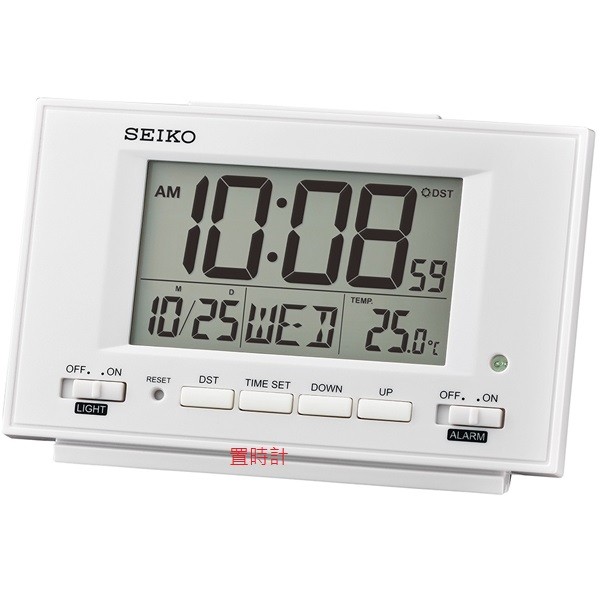 置時計【SEIKO 】日本 精工 SEIKO  自動感光照明 時鐘 鬧鐘 電子式鬧鐘 QHL075W QHL075