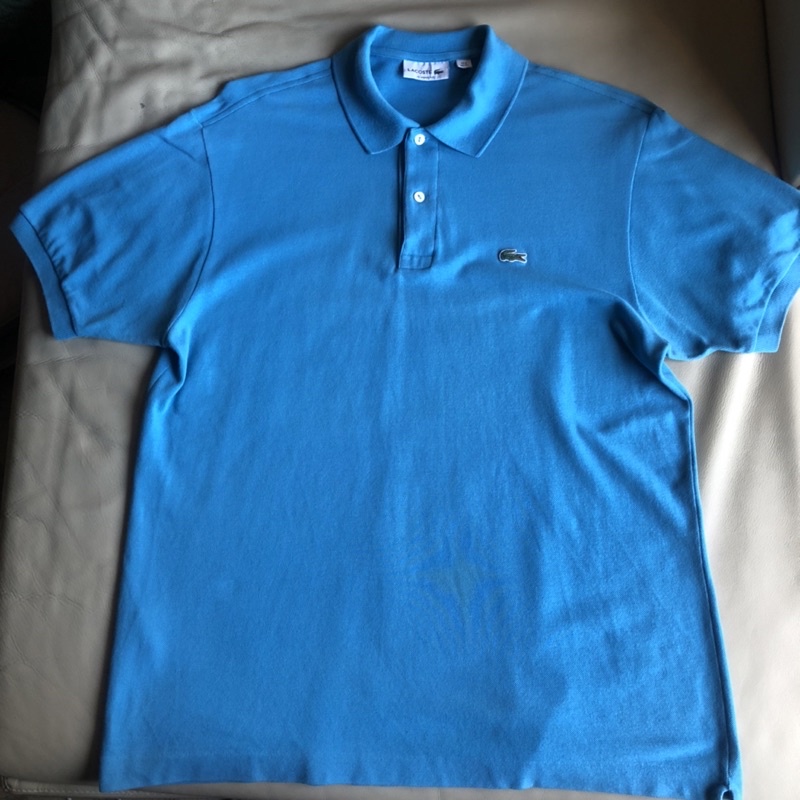 保證正品 Lacoste 藍色 經典 短袖POLO衫 size FR 6 XL