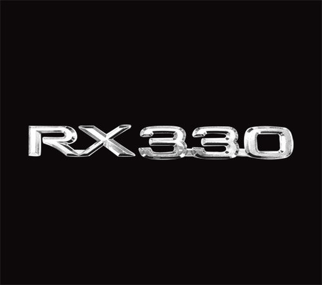 圓夢工廠 Lexus RX RX330 鍍鉻 後車箱 尾門 字貼 字標 車標 車貼 同原廠尺寸