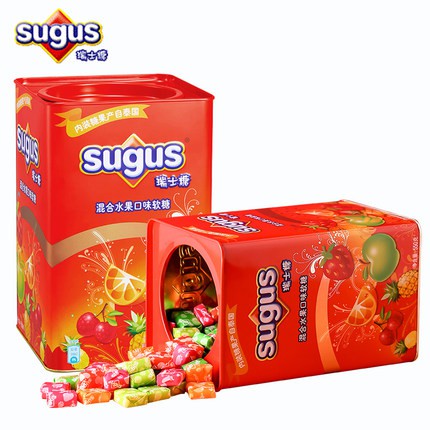ç¾è²¨ç'žå£«ç³–sugusæ°´æžœå'³éµç›'è£550è»Ÿç³–æžœç¦®ç›'è£ç¶²ç´…é›¶é£Ÿå¤§ç¦®åŒ…é«˜é¡å€¼ è¦çš®è³¼ç‰©