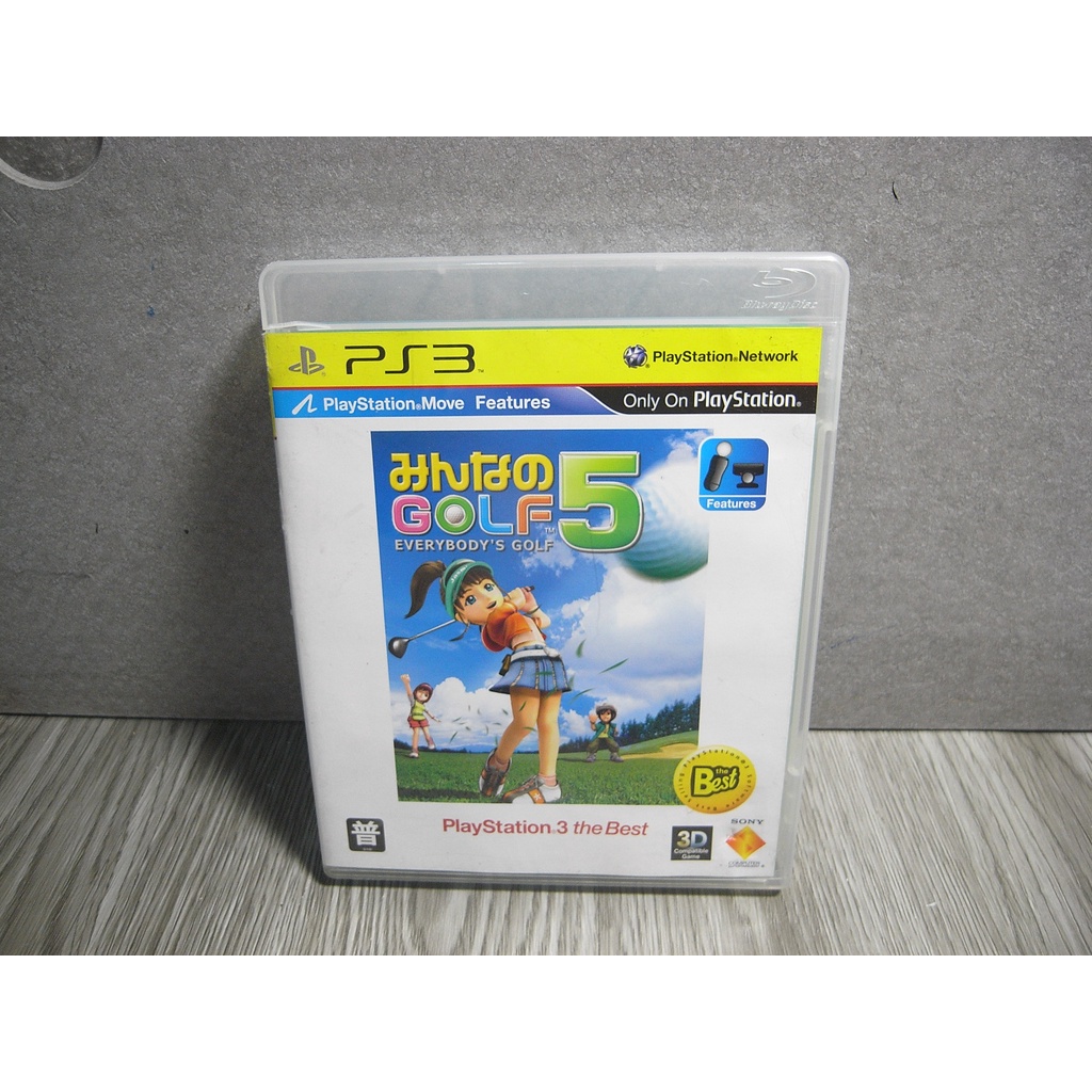 二手 PS3 MOVE 全民高爾夫 5 Everybody's Golf 5 日文版