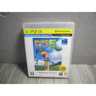 二手 PS3 MOVE 全民高爾夫 5 Everybody's Golf 5 日文版 遊戲片