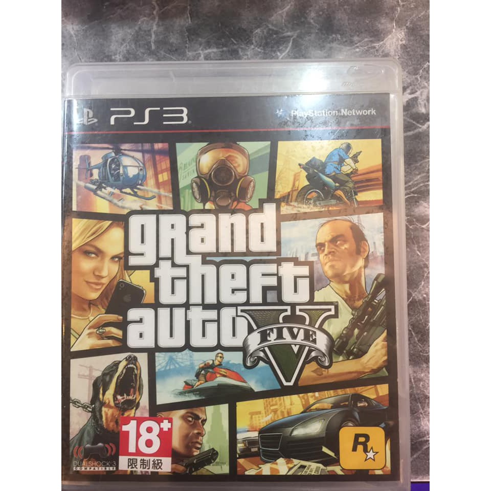 漫遊淇航 Ps3 2件免運 俠盜獵車手5 Gta5 中文版 蝦皮購物