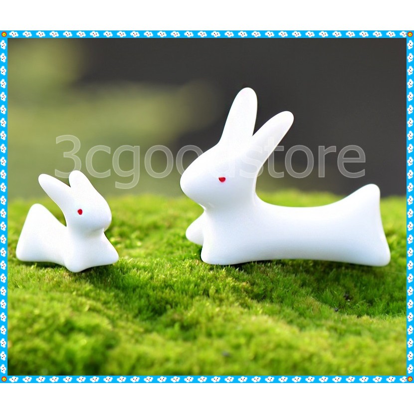 (紅83)樹脂工藝 多肉植物擺件 玉兔 小擺件 筷子架 兔子 小白兔 白兔 兔 苔蘚微景觀 筷托 筆托 筆架