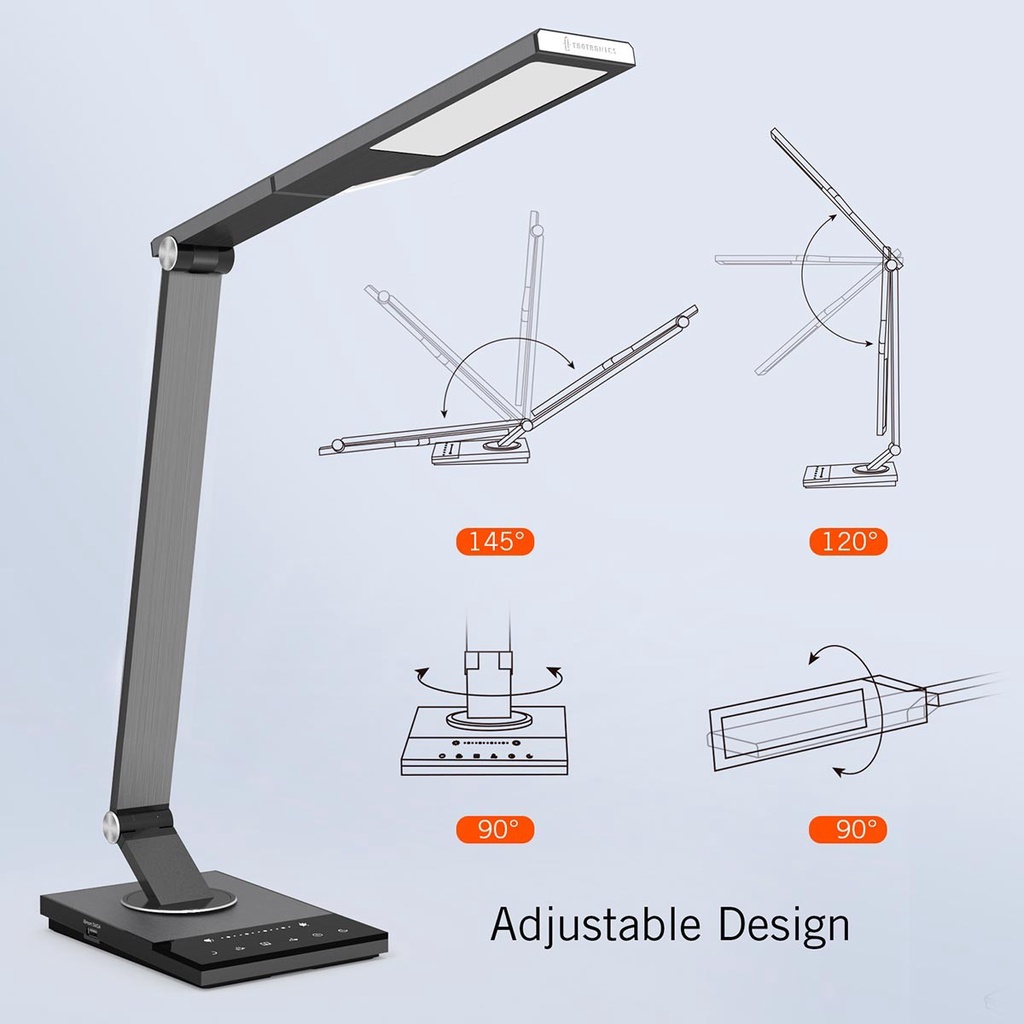 💃 摩登黑妞 💃 Taotronics 金屬質感可調整LED檯燈 TT-DL16 #129360