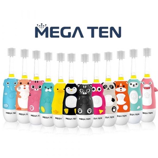 《蝦幣回饋∕JC親子嚴選》VIVATEC系列 Mega Ten 可愛動物電動牙刷 替換刷頭 megaten