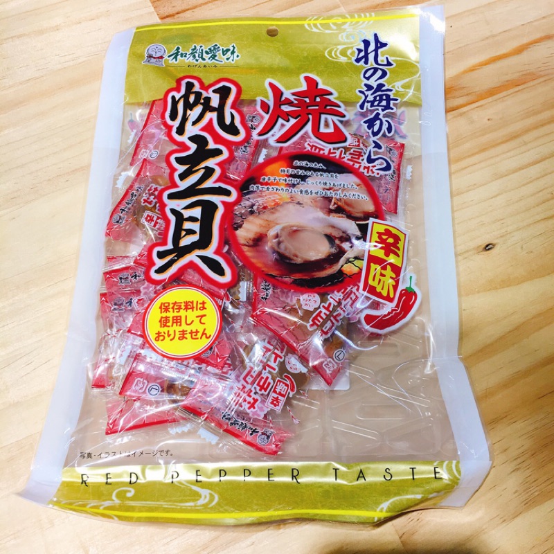 日韓零食 和顏愛味燒扇貝 辣味扇貝海鮮扇形零嘴乾製品 蝦皮購物