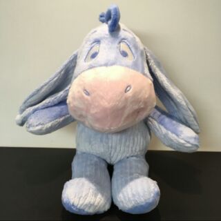 美國迪士尼商店Disney store 淺藍屹耳伊爾eeyore驢子 絨毛娃娃玩偶布偶
