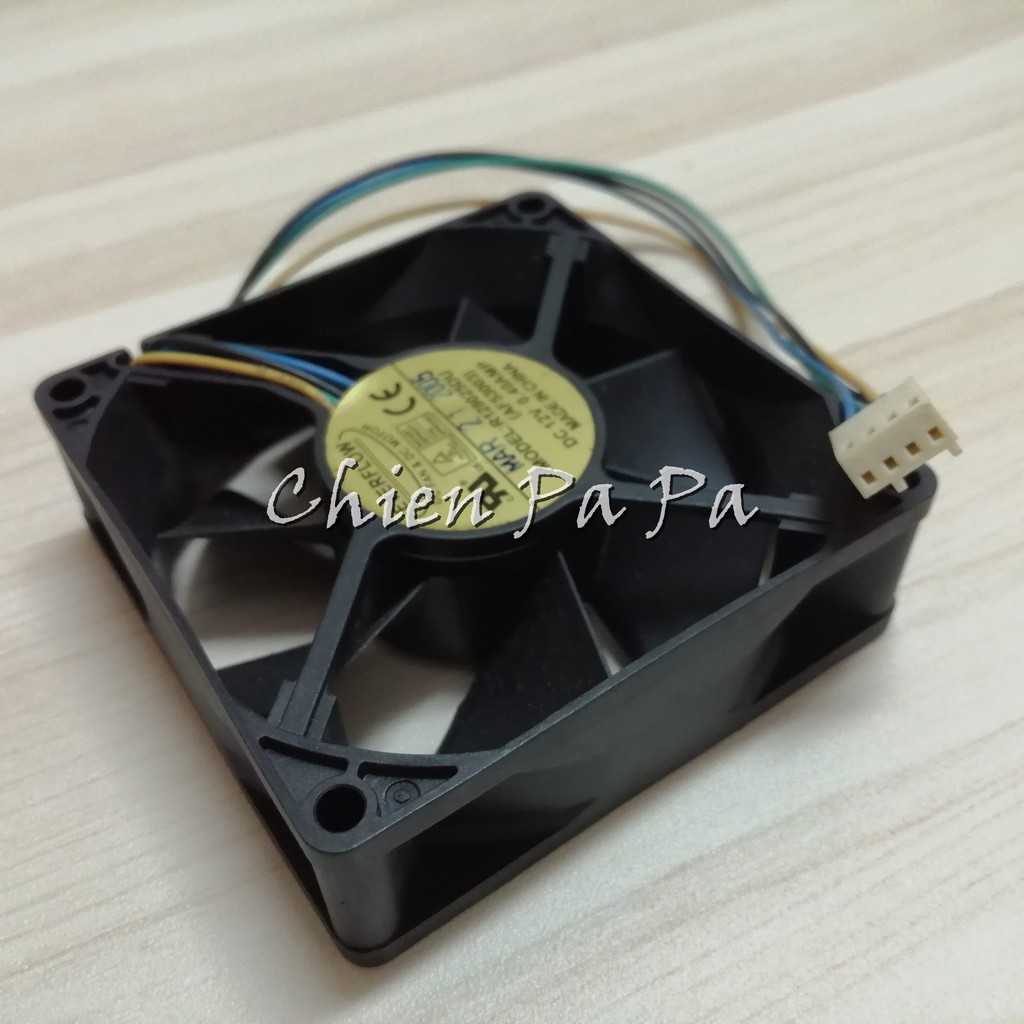 Chien_ EVERFLOW 12V 8公分 小 4P 支援 PWM  散熱 電腦 風扇 型號 R128025DU