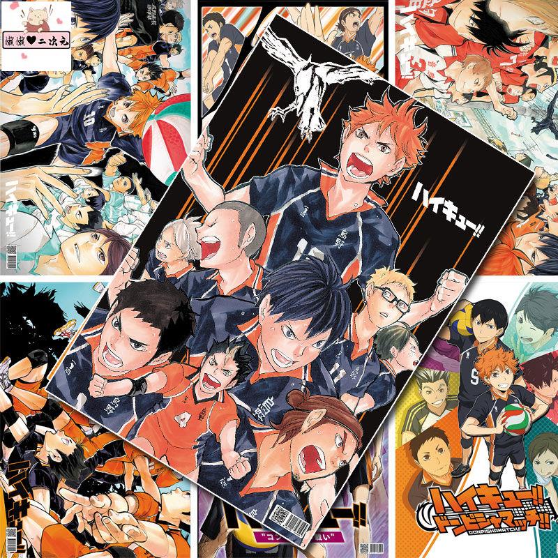 懶懶優選 現貨 排球少年 海報日向翔陽 影山飛雄 孤爪研磨動漫周邊寫真海報宿舍墻紙壁紙畫報書籤明信片 蝦皮購物