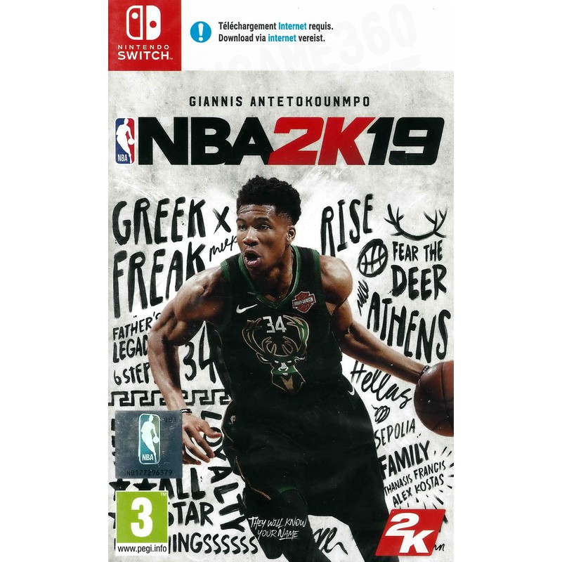 【全新未拆】任天堂 SWITCH NS 美國職業籃球賽 2019 NBA 2K19 中文版【台中恐龍電玩】