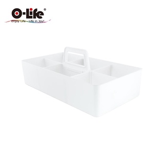 O-Life S-322手提式整理收納盒/ 白色款 eslite誠品