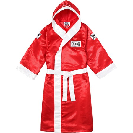 【紐約范特西】現貨 Supreme Everlast Satin Hooded Boxing Robe 拳擊袍 紅/豹紋