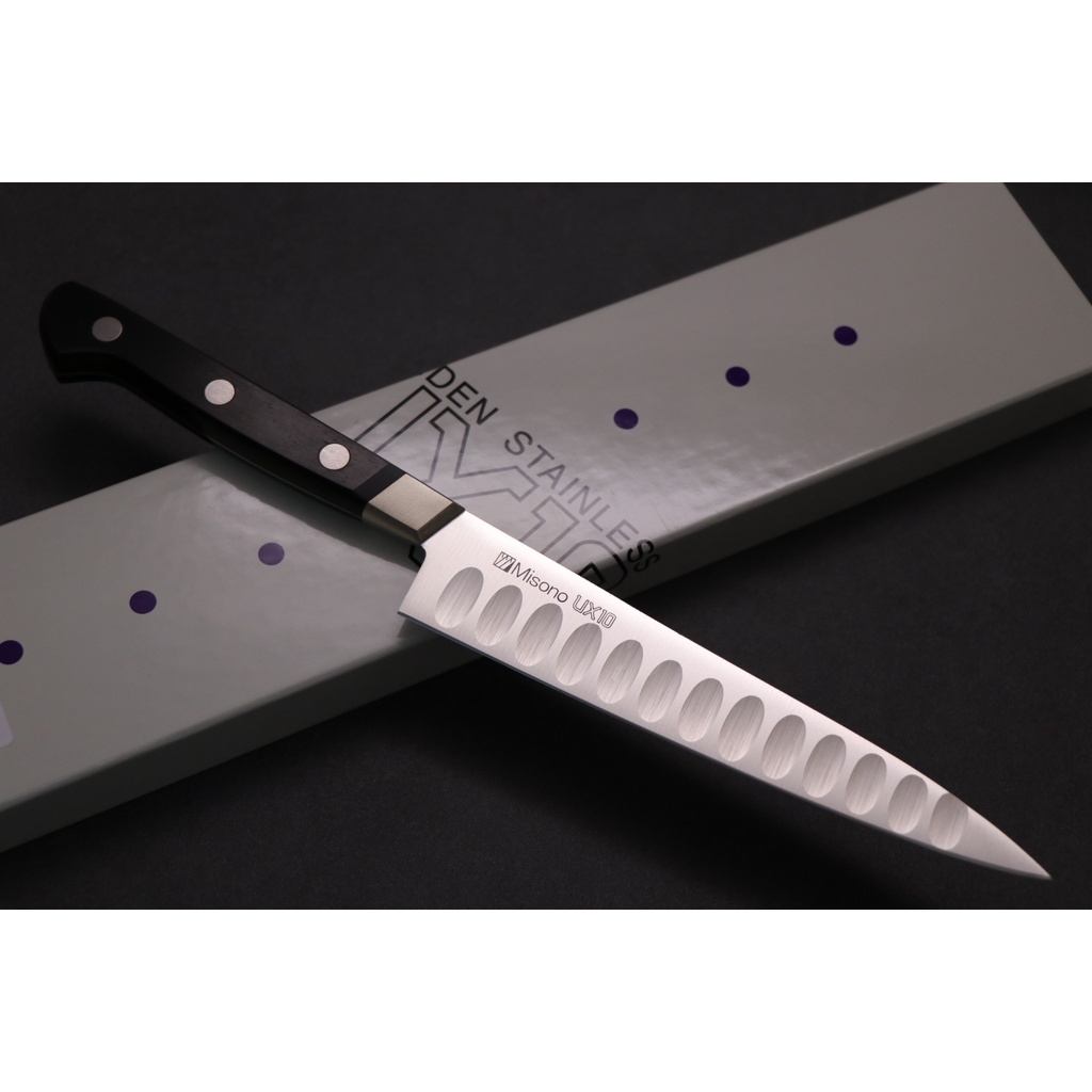 🔥 Misono   UX10 🔥【瑞典鋼 合板柄 雙氣孔 小刀 15cm 】日本 廚房刀具 八煌刃物