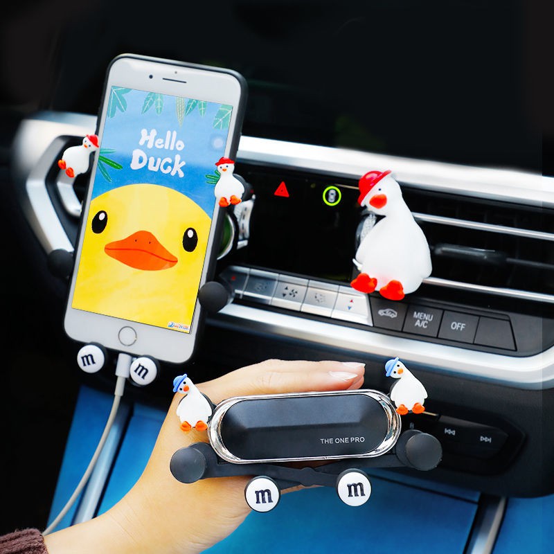 車載手機車支架車用導航固定支撐架車上可愛汽車出風口車內用品女 蝦皮購物