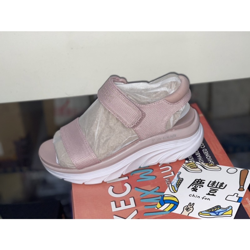 大罐體育👟 SKECHERS 女休閒系列涼拖鞋 D’LUX WALKER-119226BLSH 粉色