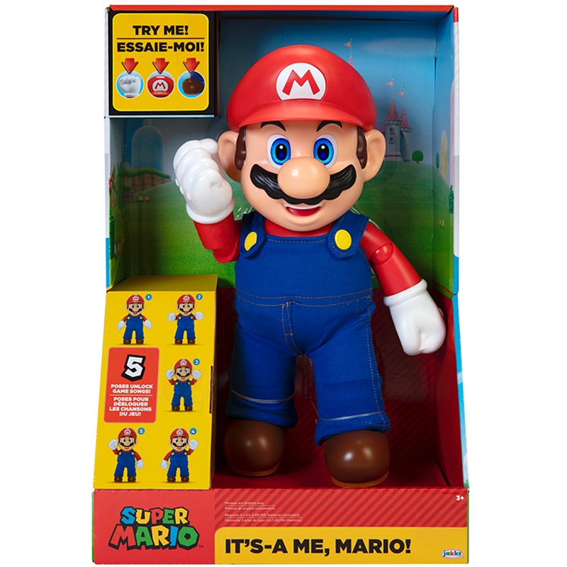 任天堂 12吋感應音效瑪利歐 Nintendo Mario 正版 振光玩具