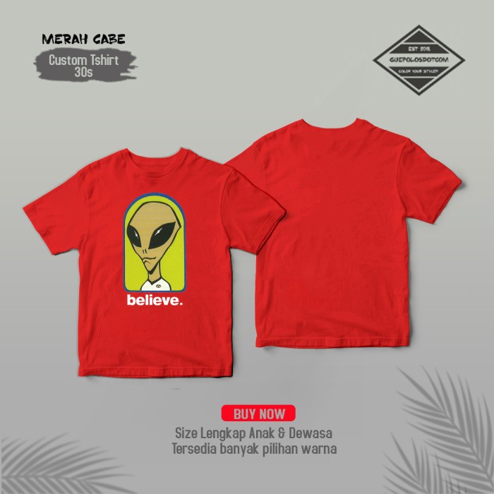 Merah Alien workshop 復古滑板 t 恤設計經典 t 恤 INFO 紅色