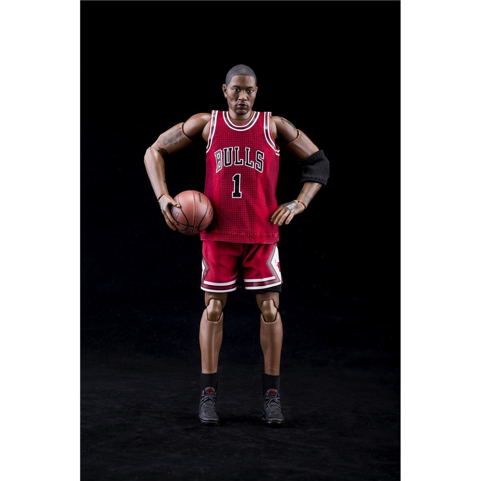 模型工廠 Nba 籃球明星1號紅衣羅斯delick Rose 1 9 可動盒裝手辦 蝦皮購物