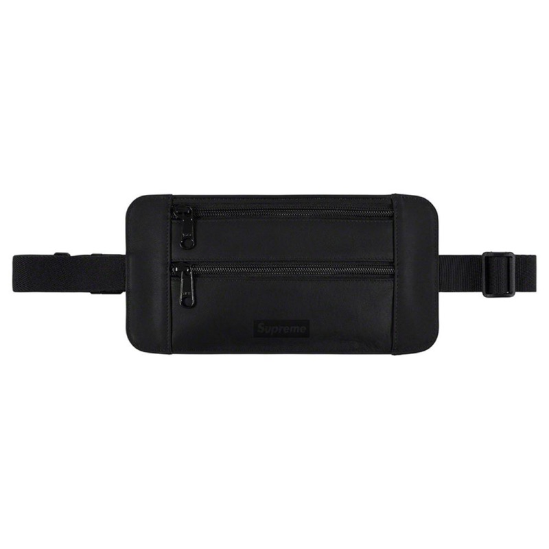 supreme leather waist pouch