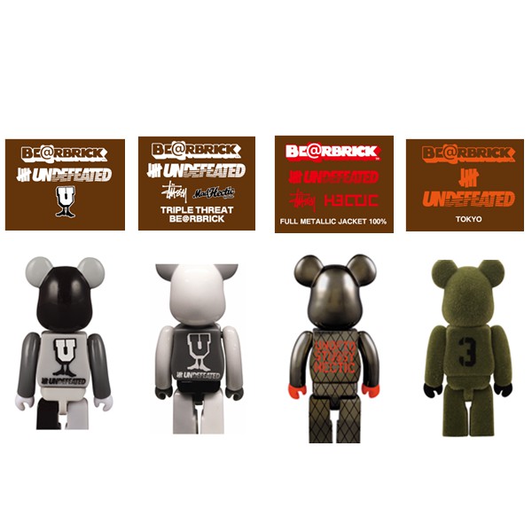 一流の品質 STUSSY Hectic UNDEFEATED BE@RBRICK 100% ecousarecycling.com