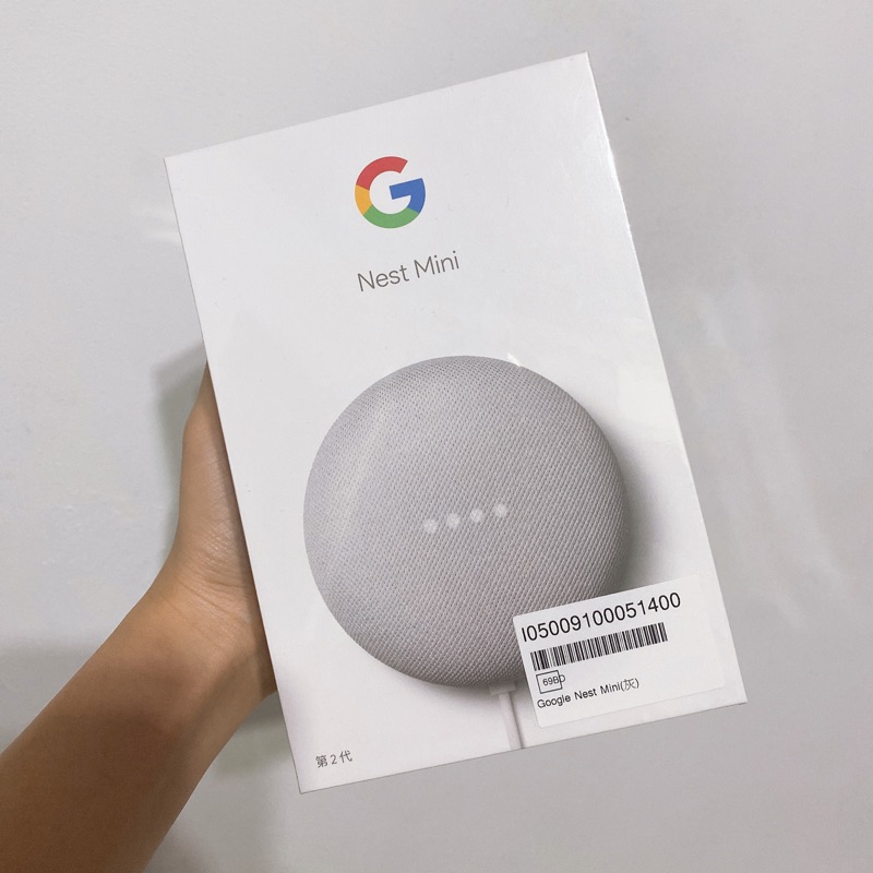 ［全新未拆封］Google nest mini 第二代 中文智慧音箱 台灣公司貨+送yeelight智慧情境彩光燈泡💡