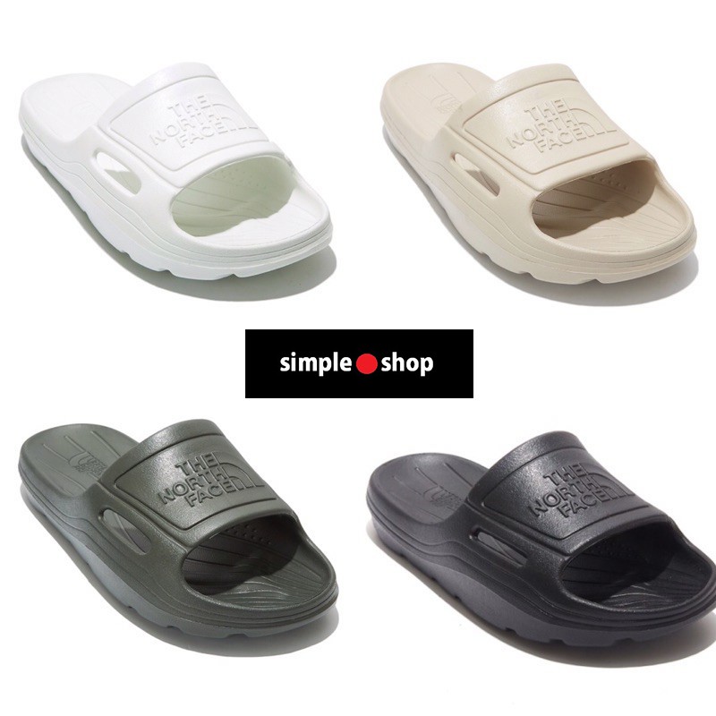 【Simple Shop】韓國 The North Face 防水拖鞋 黑色 軍綠 米色 白色 北臉 運動拖鞋 TNF