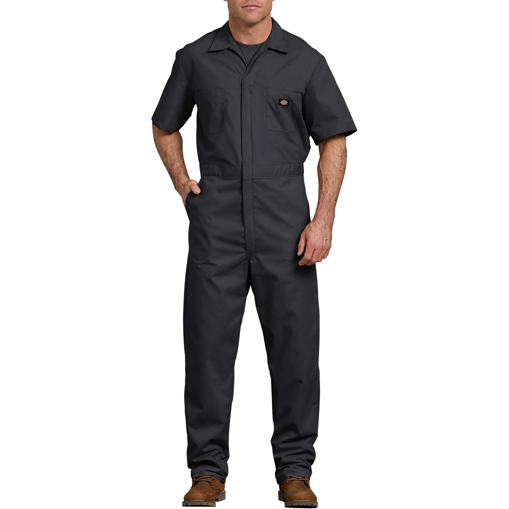 【DICKIES】33274 SHORT SLEEVE FLEX COVERALL 短袖 連身 工作服 (黑BK)