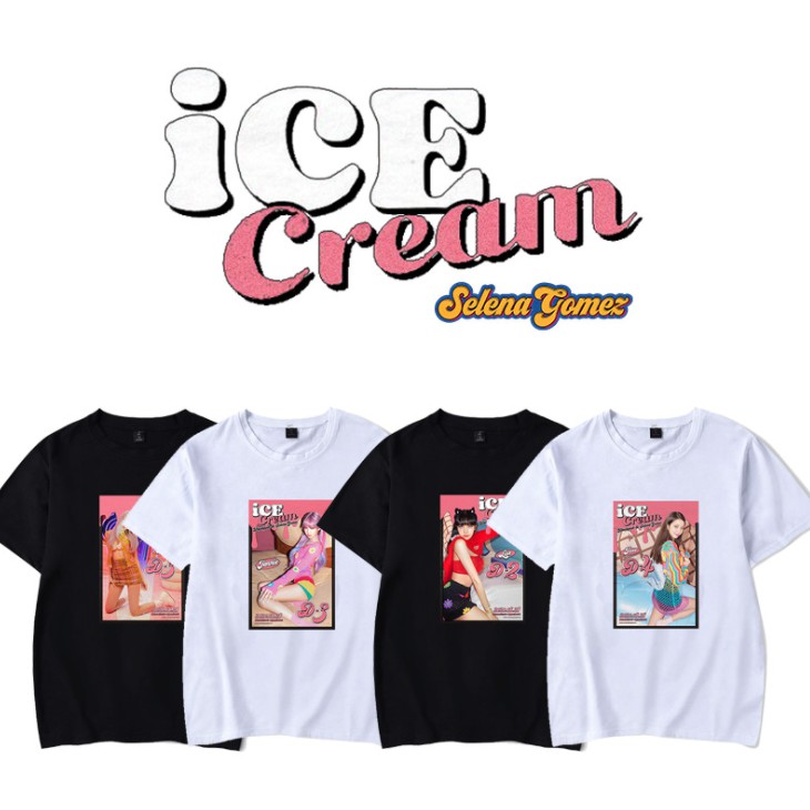 星漫 Blackpink Ice Cream短袖t恤打歌服應援周邊短袖上衣lisa Rosie Jisoo 蝦皮購物