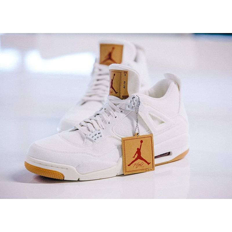 air jordan 4 retro levis white