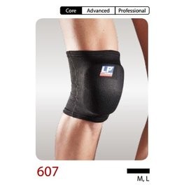 【LP】 美國護具第一品牌 607 護具 護膝 簡易型墊片膝部護套 護膝 黑色 (1雙入)
