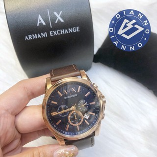 免運 帝安諾-實體店面 AX ARMANI EXCHANGE經典湛藍撞色 手錶 三環 三眼 男女 皮錶帶 AX2508