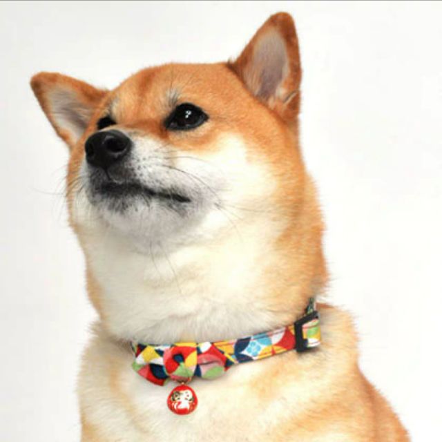 日本達摩吊飾和風縐布狗項圈柴犬 蝦皮購物
