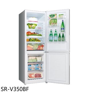 SANLUX臺灣三洋325公升雙門琉璃白變頻冰箱SR-V350BF (含標準安裝) 大型配送