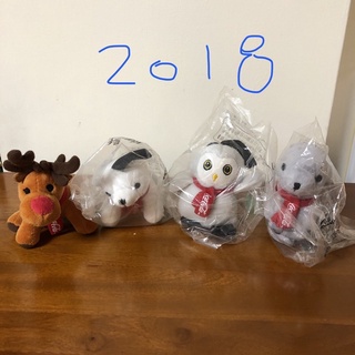 麥當勞x可口可樂 北極熊 麋鹿 貓頭鷹 海豹 2015 2016 2018 絨毛玩具 聖誕禮物 交換禮物 絕版 限量