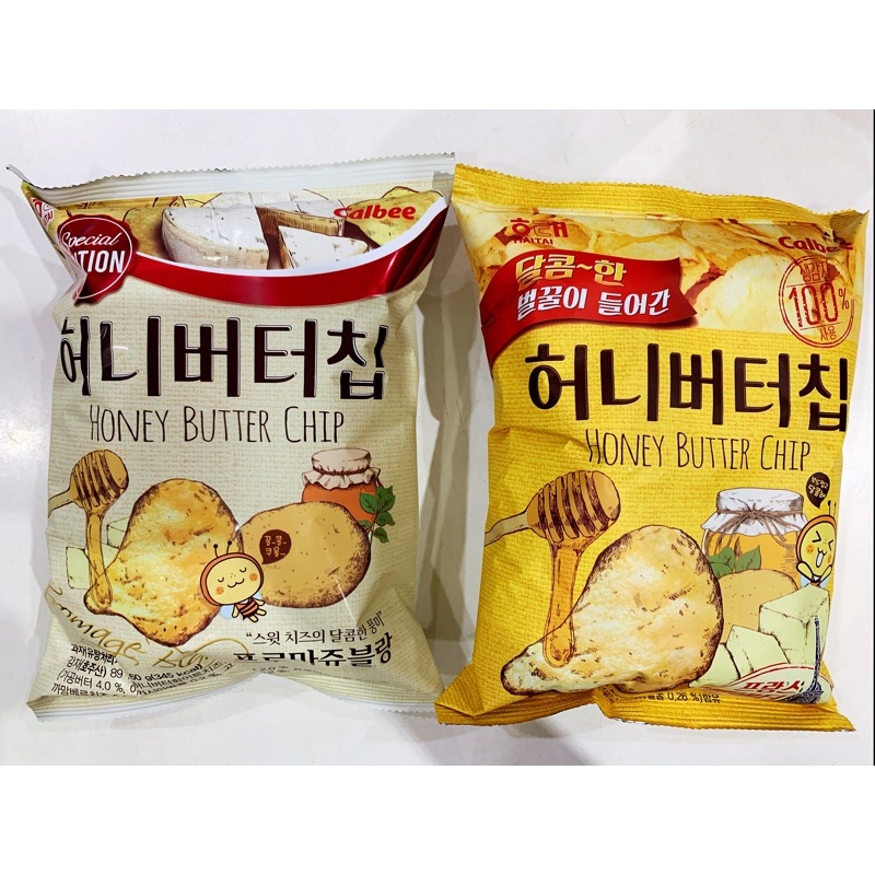 韓國 卡樂比 蜂蜜奶油洋芋片/起司口味