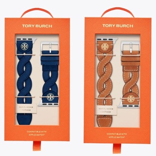 美國代購 新品上架Tory Burch質感編織條紋錶帶 復古編織 Apple Watch 38-45mm 手錶錶帶