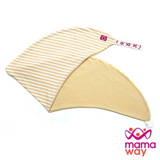【Mamaway媽媽餵】敷料親膚棉月亮枕套 (安全釦版) 月亮枕專用枕套