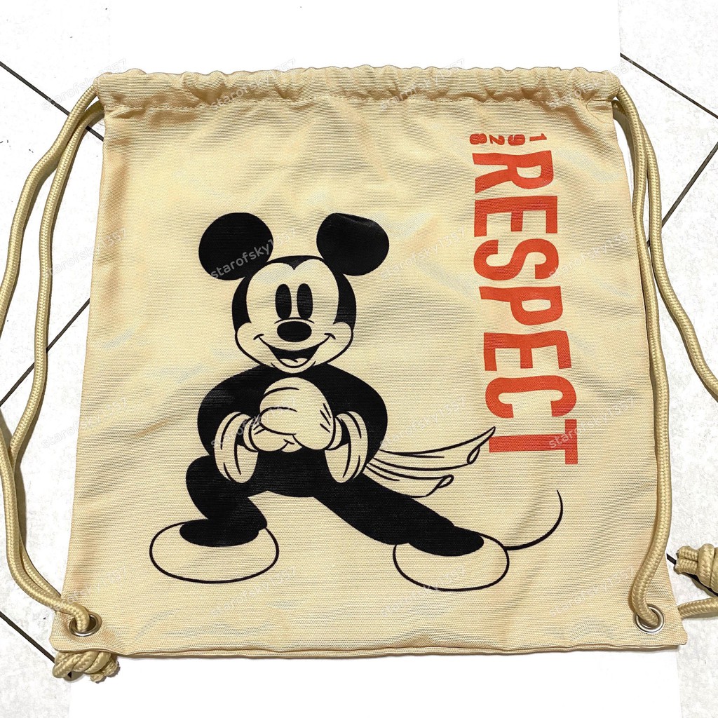 米奇 束口雙肩後背包 7-11 福袋 限定品 Disney 迪士尼 Mickey Mouse 束口袋 雙肩包 束口後背包