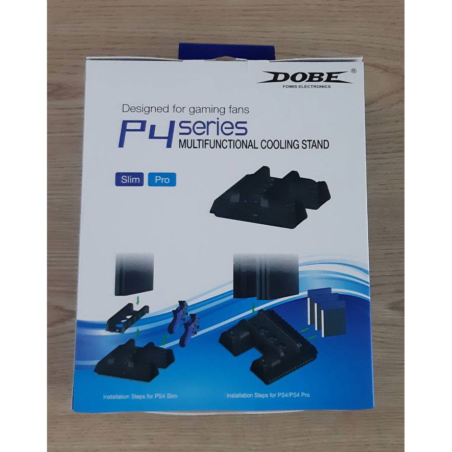 【台灣現貨】DOBE PS4 Slim Pro雙用主機風扇直立架含雙手把控制器充電座