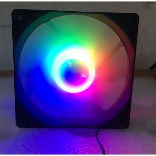(2入裝)霓彩彩色定光 12CM 風扇 RGB風扇