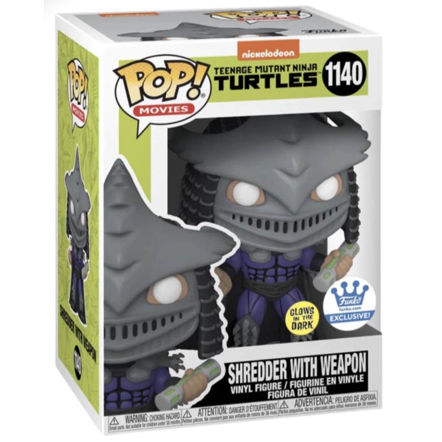 Funko Pop! FS 通路限定 忍者龜 SHREDDER WITH OOZE CANISTER 夜光 #1140