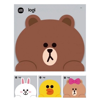 Logitech 羅技 LINE Friends聯名滑鼠墊-熊大 兔兔 莎莉 熊美