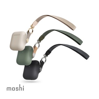 Moshi Pebbo for AirPods 藍牙耳機充電盒保護套 (1,2代通用)(附可拆式腕帶)