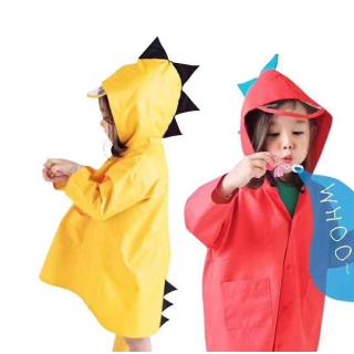 小恐龍防水防風雨披 兒童男女寶寶幼兒園雨衣