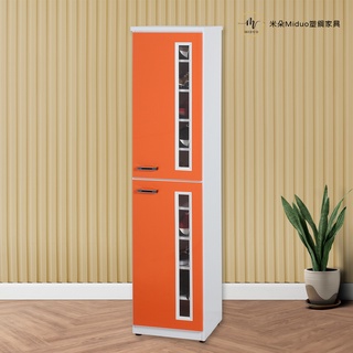 【米朵Miduo】1.4尺壓克力兩門塑鋼鞋櫃 防水塑鋼家具 高鞋櫃