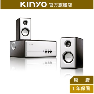 【KINYO】北歐風2.1聲道全木質擴大喇叭 (KY) 木質 P.M.P.O. 3000W｜電腦 低音 FLP