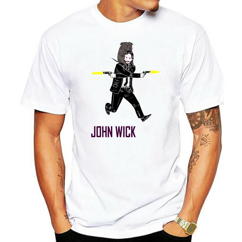 Keanu Reeves 襯衫 John Wick T 恤 Hot Tee 青年男裝女裝黑色圖案 T 恤