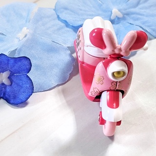 無盒販售🌸【TAKARA TOMY】TOMICA 多美小汽車 迪士尼 新款米妮情人櫻花款摩托車 合金小汽車